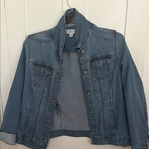 Croft and barrow  Distressed Blue Jean Jacket